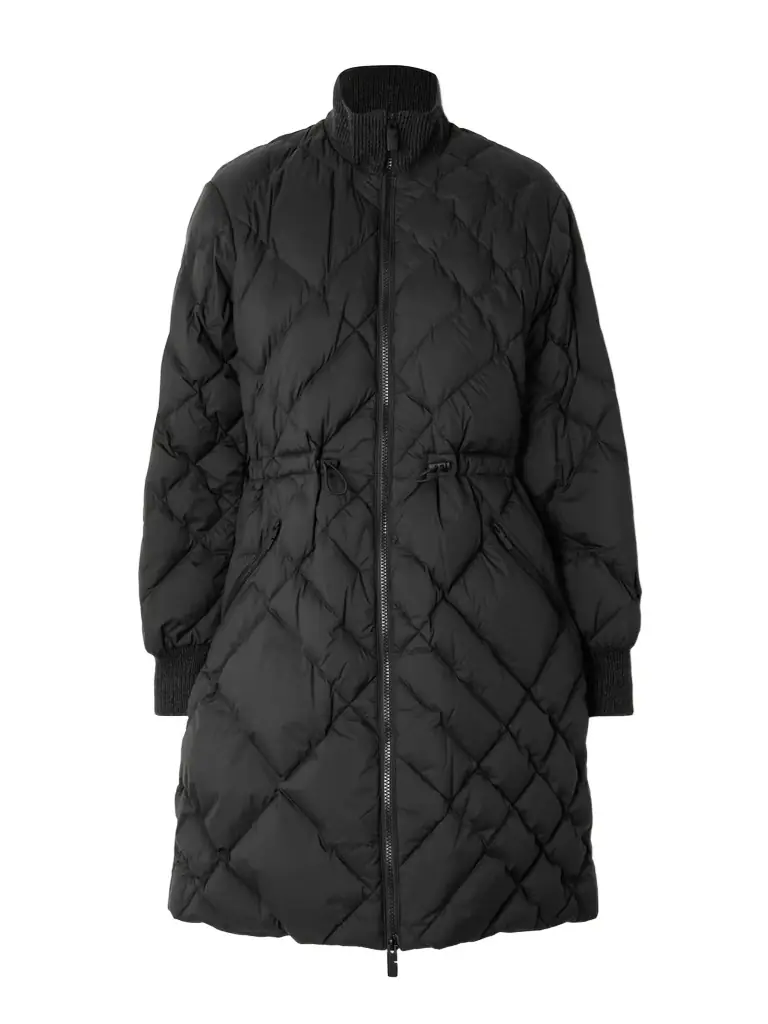 Burberry Appliquéd Leather-trimmed Padded Quilted Shell Down Jacket