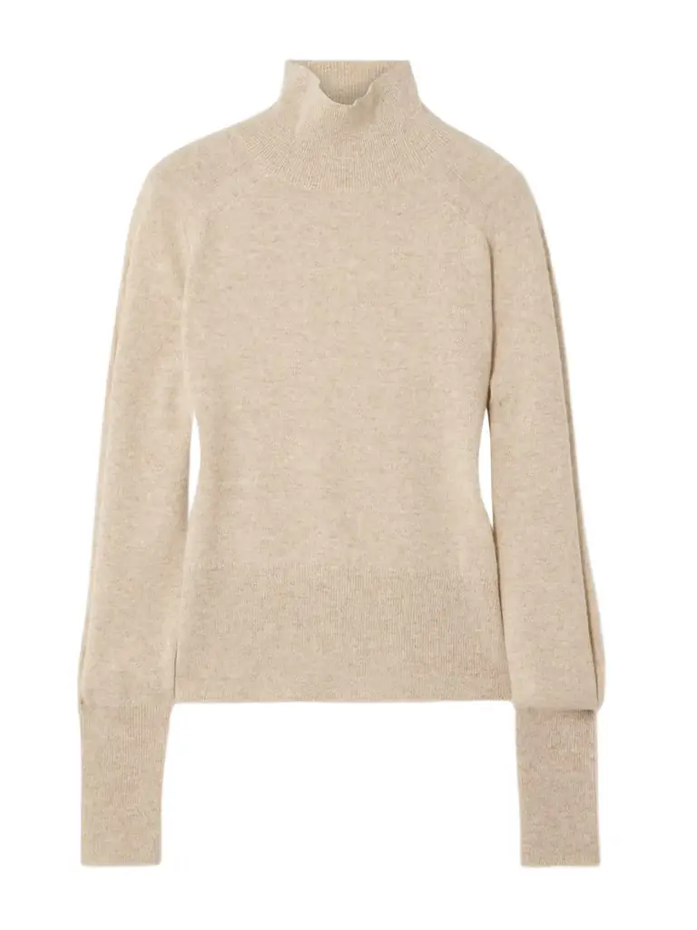 Joseph Oxna Mélange Cashmere Turtleneck Sweater