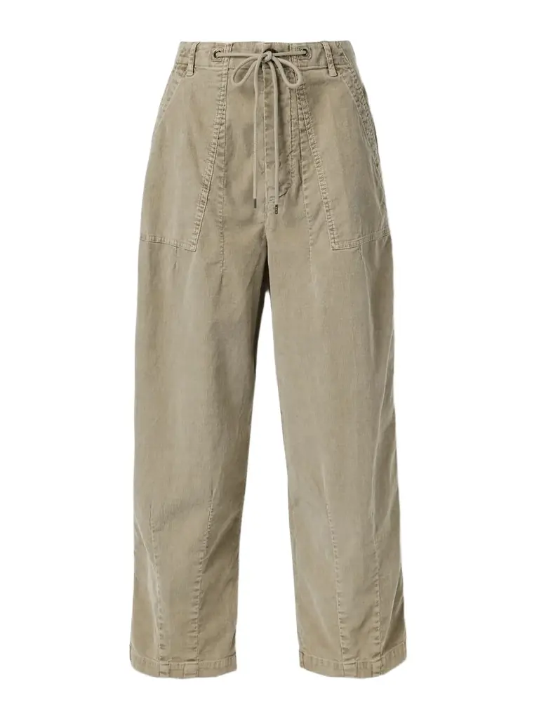 James Perse Cotton-blend Corduroy Barrel-leg Pants
