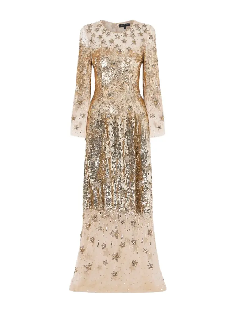 Jenny Packham Galactic Embellished Tulle Gown