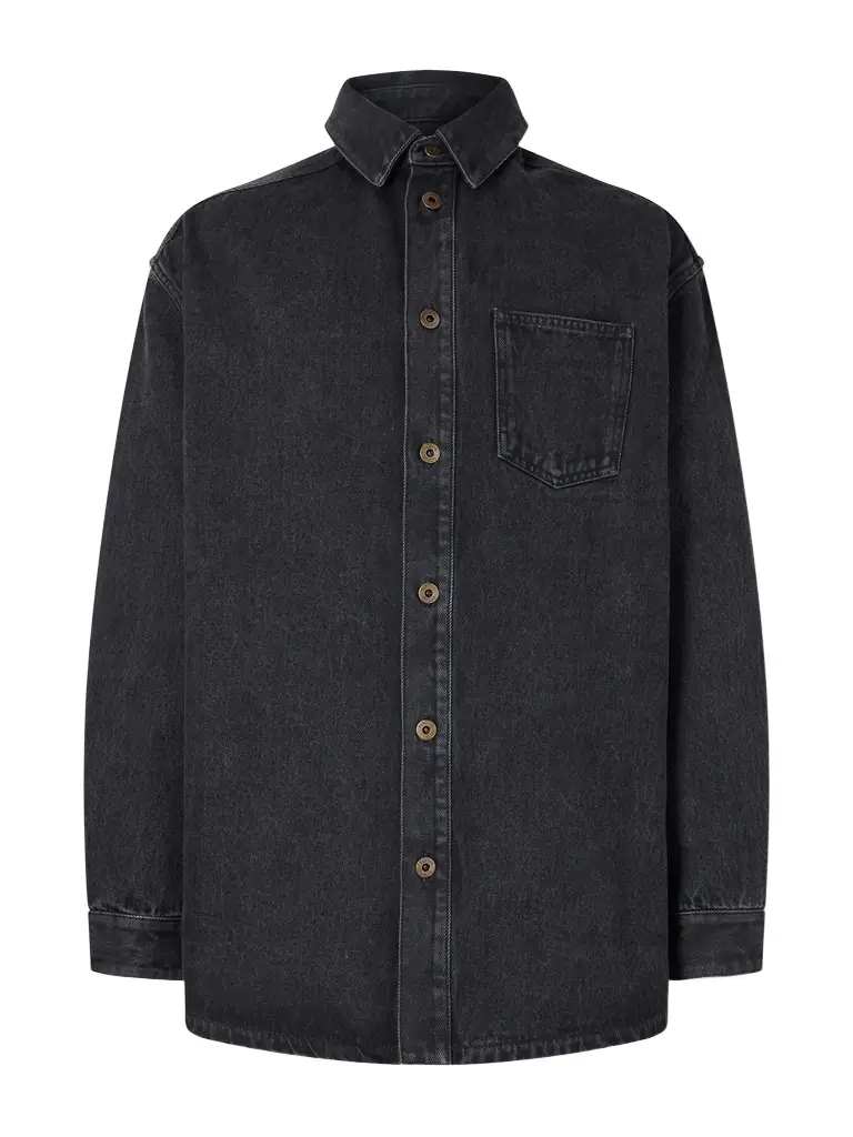 Loewe Anagram Logo-Embroidered Denim Overshirt - Men