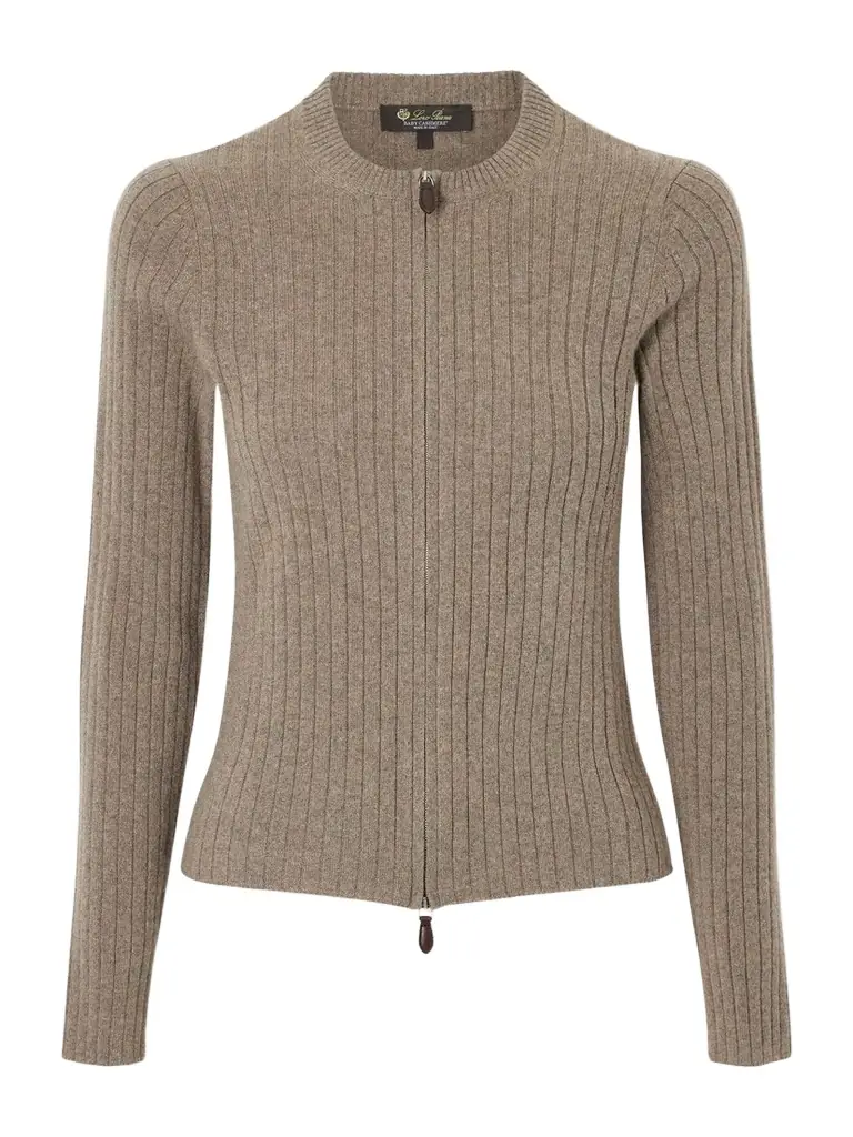 Loro Piana Ribbed Cashmere Cardigan
