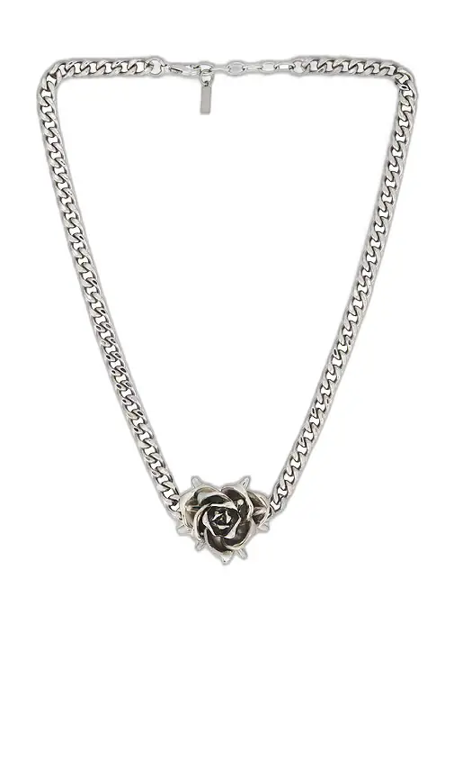 WE11DONE Spiky Rose Necklace