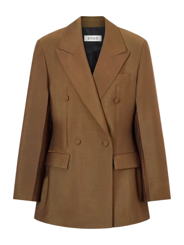 RÓHE Double-breasted Wool And Mohair-blend Blazer