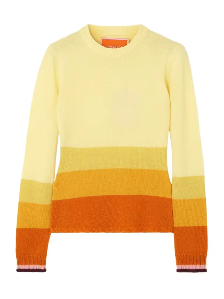 La DoubleJ Tones Striped Cashmere Sweater
