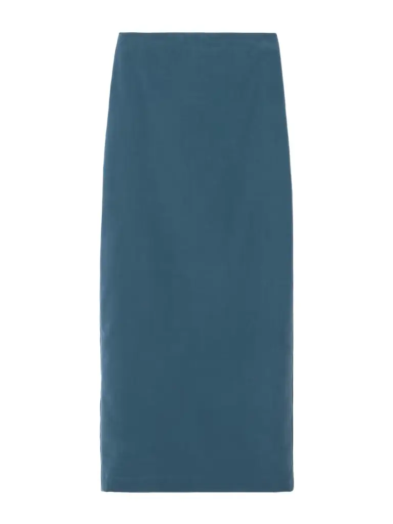 Blazé Milano Jealousy Sussex Cotton-velvet Midi Skirt