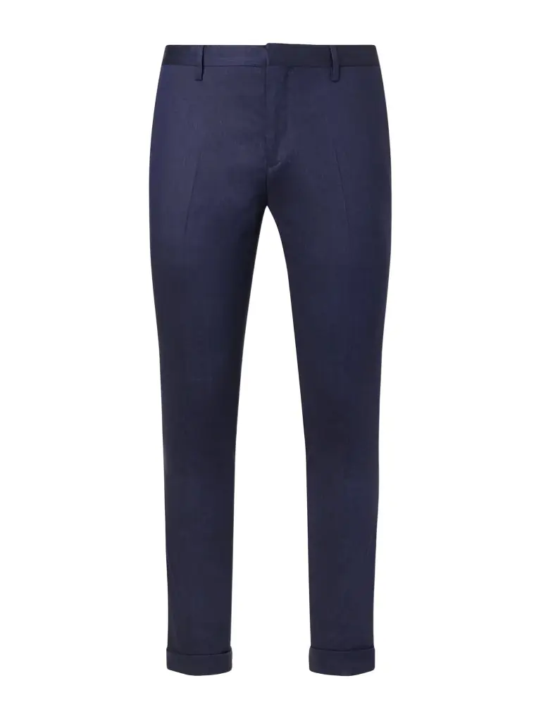 Paul Smith Slim-Fit Straight-Leg Stretch Linen and Wool-Blend Trousers - Men