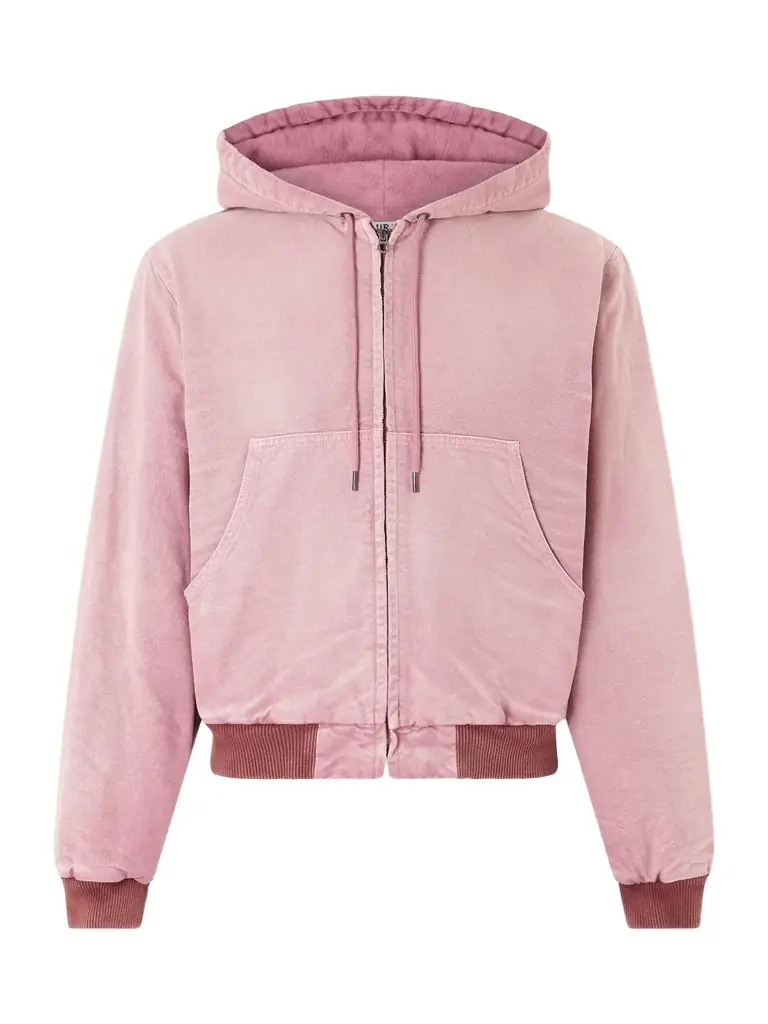 Auralee Garment-Dyed Cotton-Canvas Zip-Up Hooded Jacket - Men