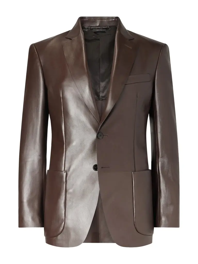 Tom Ford Leather Blazer - Men