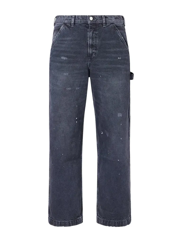 Enfants Riches Déprimés Paint-Splattered Distressed Wide-Leg Jeans - Men