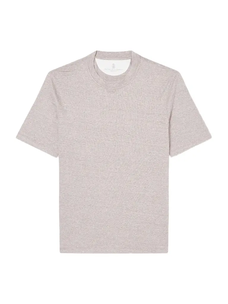 Brunello Cucinelli Slub Linen and Cotton-Blend Jersey T-Shirt - Men