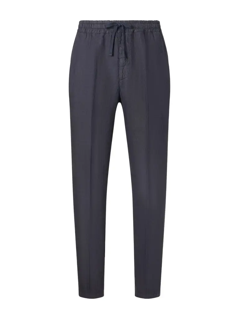 Altea Mattia Straight-Leg Linen Drawstring Trousers - Men