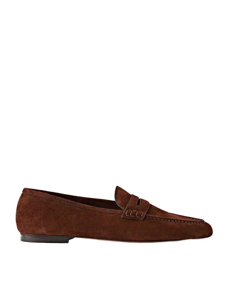 Ralph Lauren Purple Label Suede Penny Loafers - Men