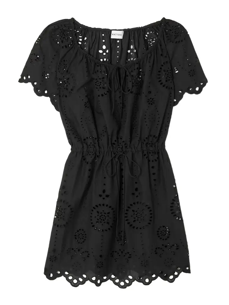 Matteau Scalloped Broderie Anglaise Cotton Mini Dress