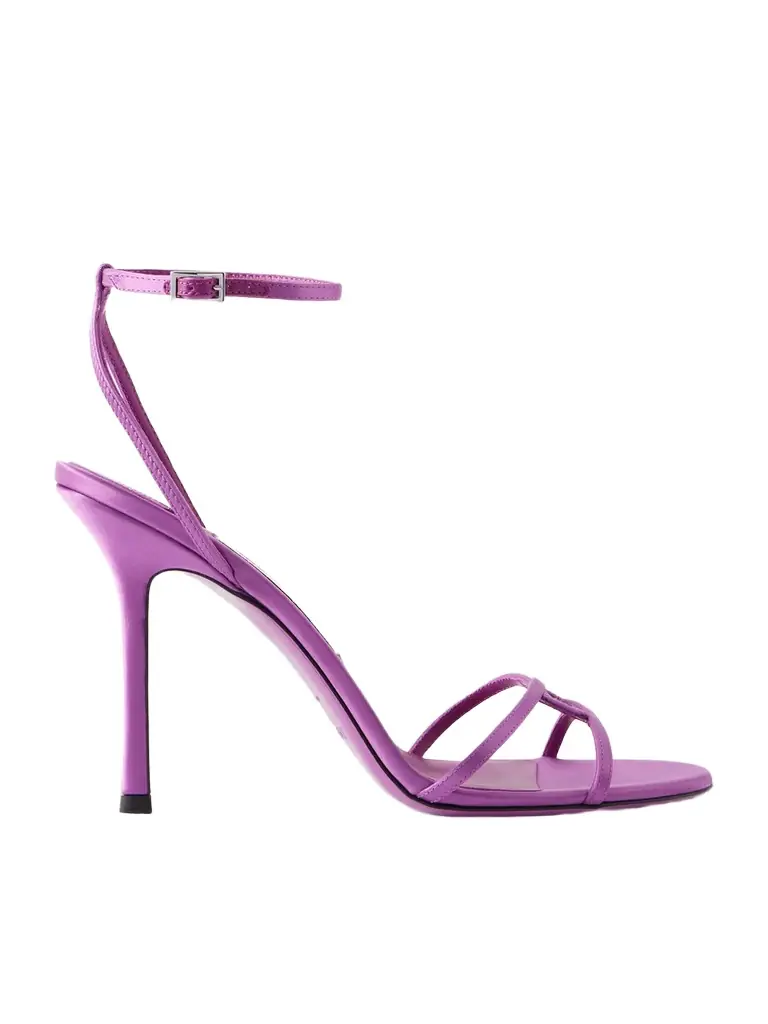 Jimmy Choo Leo 100 Satin Sandals