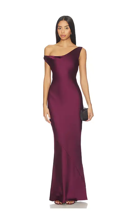 Norma Kamali Drop Shoulder Maria Gown