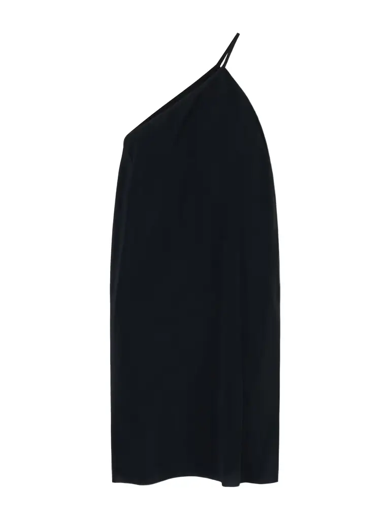 Rick Owens One-shoulder Crepe Mini Dress