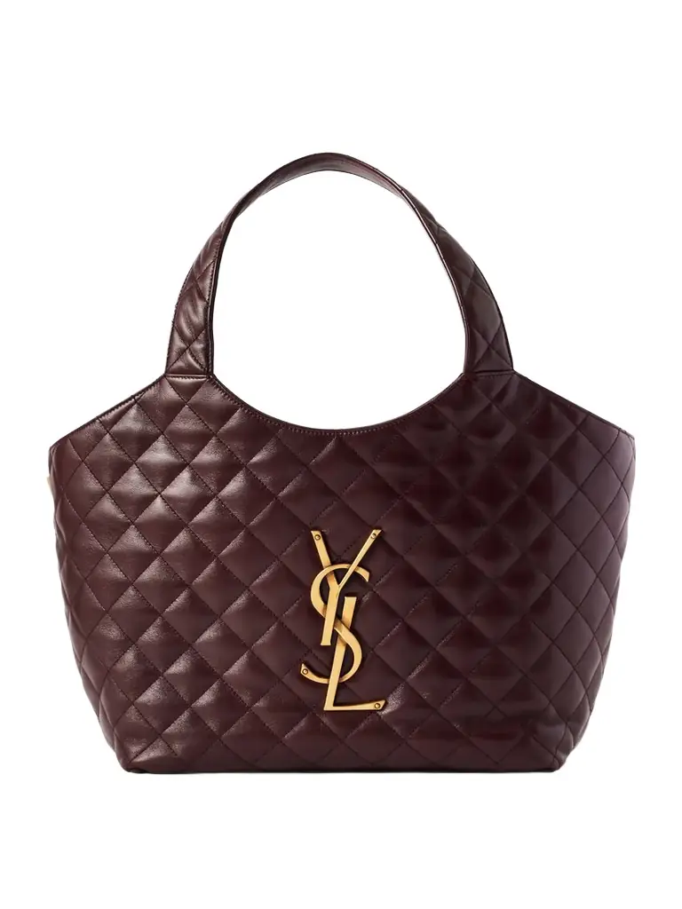 Saint Laurent Icare Medium Matelassé Leather Tote