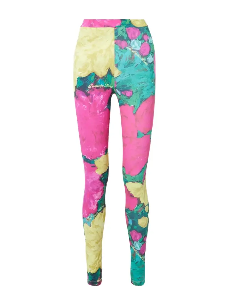 Balmain Printed Stretch-jersey Leggings
