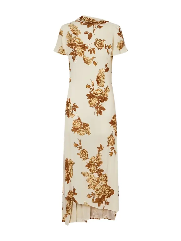 Magda Butrym Floral-print Stretch-jersey Midi Dress
