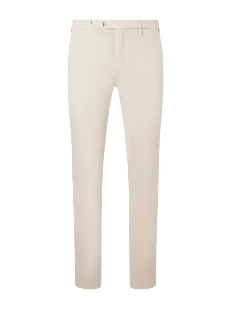 Canali Tapered Cotton-Blend Twill Chinos - Men
