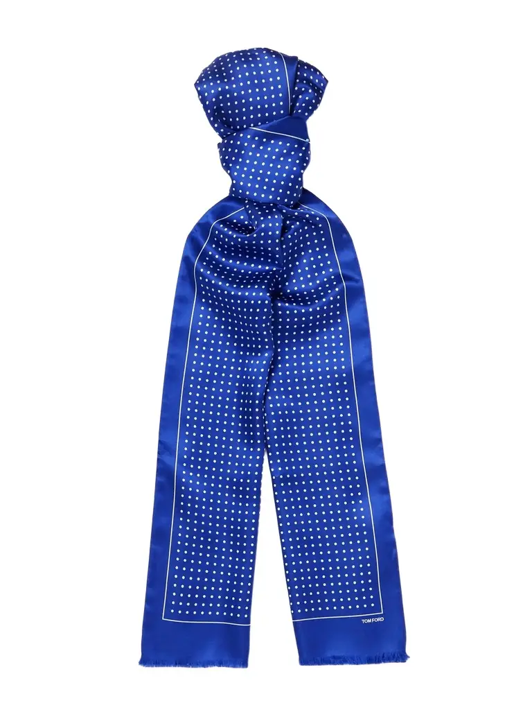 Tom Ford Polka-Dot Silk-Satin Scarf - Men