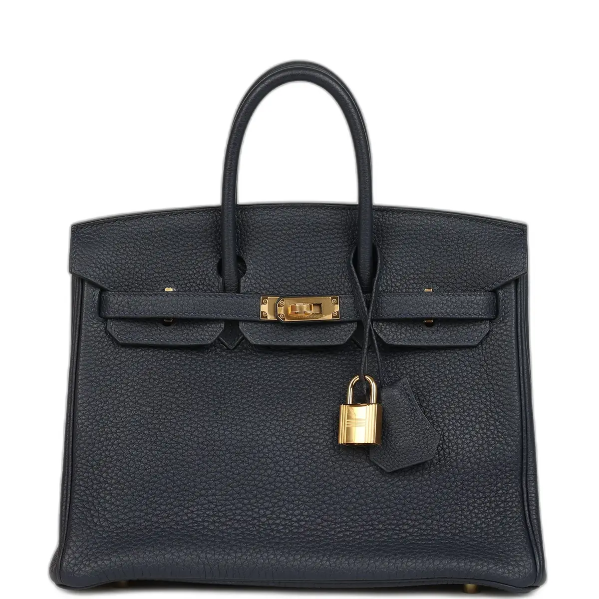 hermes Hermes Birkin 25 Bleu Nuit Togo Gold Hardware