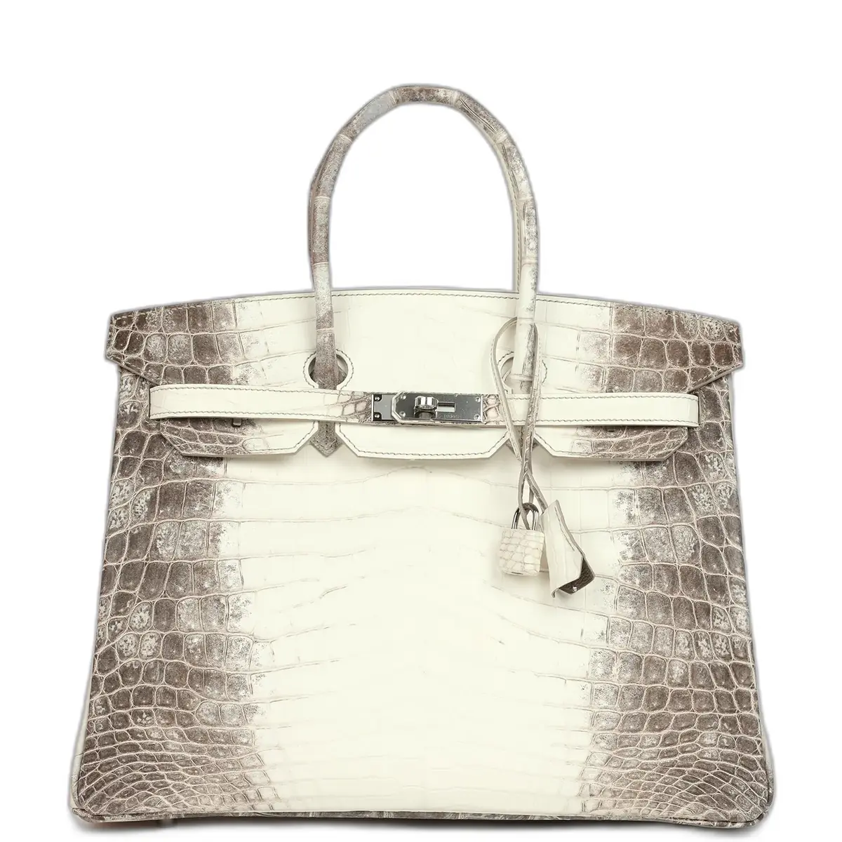 hermes Hermes Birkin 35 Himalaya Niloticus Crocodile Palladium Hardware