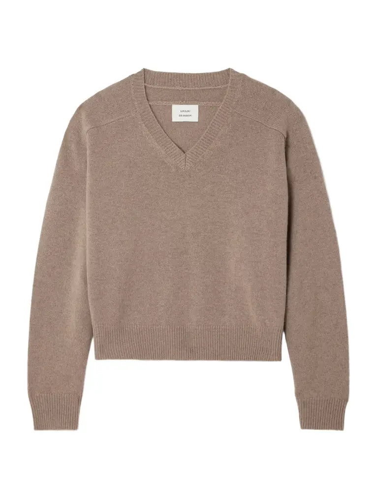 Loulou de Saison Anzor Embroidered Cashmere Sweater