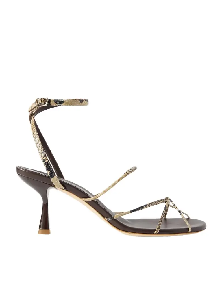 Christopher Esber Blaze Snake-effect Leather Sandals