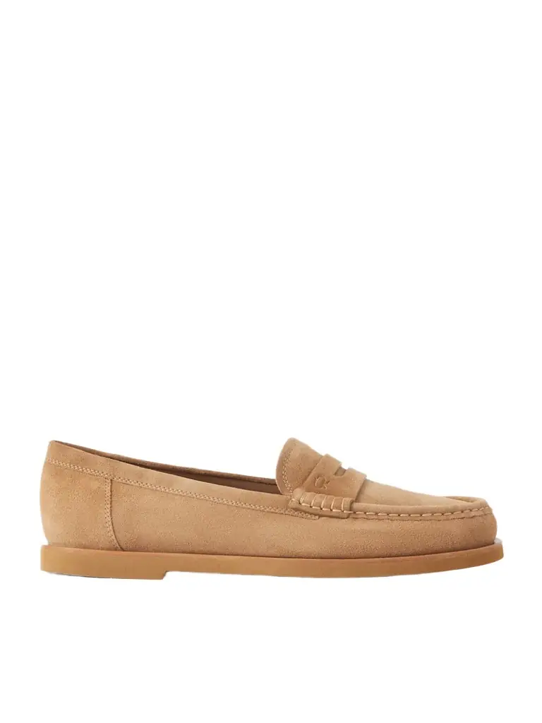 Gianvito Rossi Harris 20 Shearling-lined Suede Loafers Women