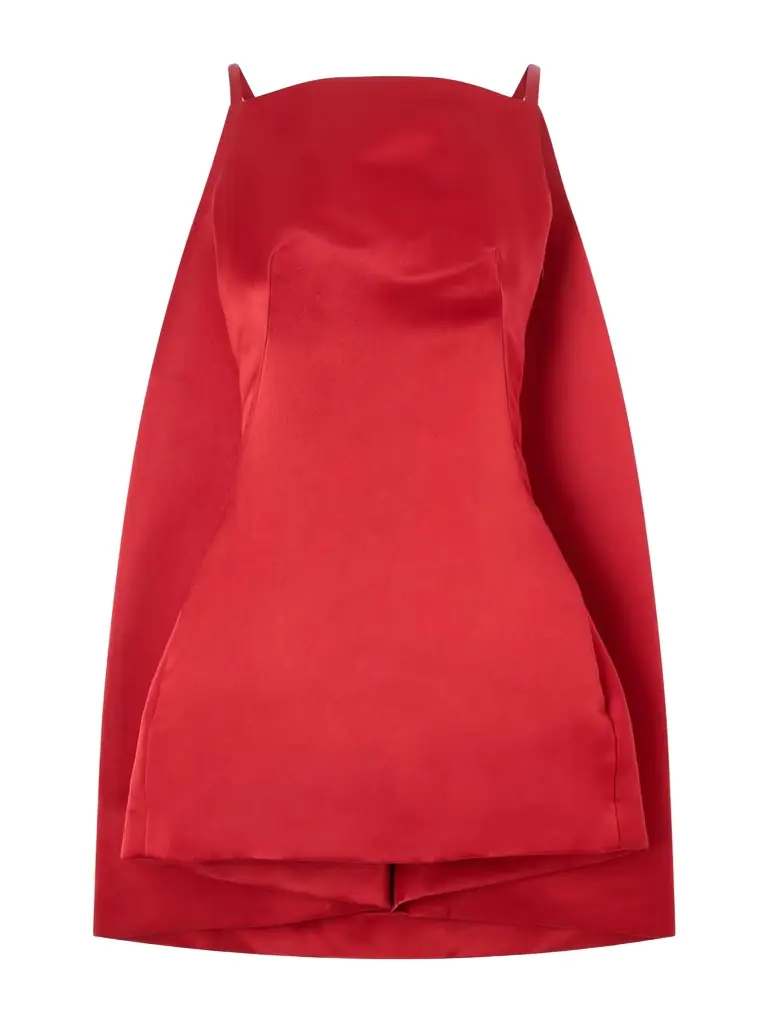 Givenchy Cape-effect Silk-satin Mini Dress