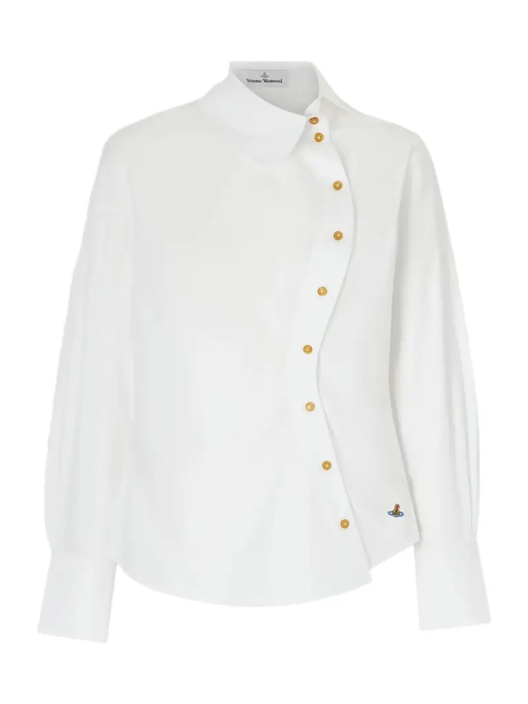 Vivienne Westwood Bella Embroidered Cotton-poplin Shirt