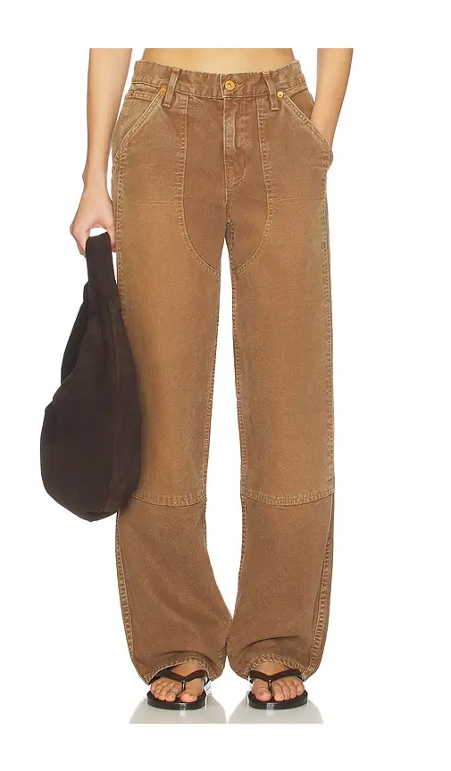 SLVRLAKE Tess Worker Low Rise Relaxed Curve Pant