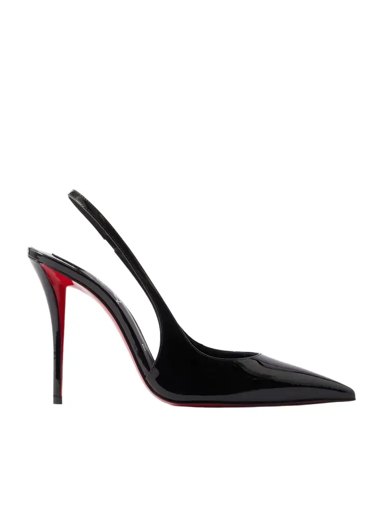 Christian Louboutin Miss Z 100 Patent-leather Slingback Pumps