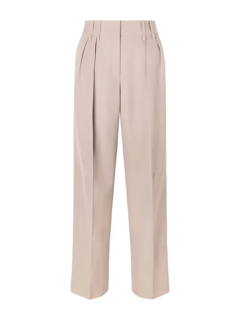 Jil Sander Pleated Wool-twill Straight-leg Pants