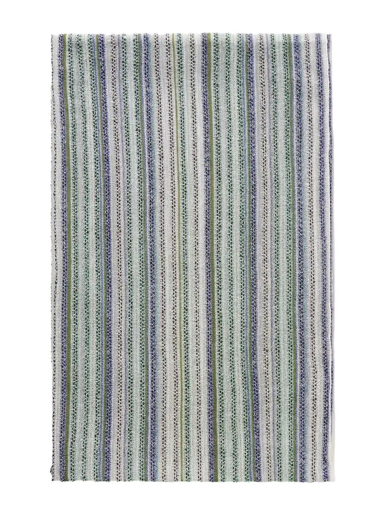 Missoni Sequin-trimmed Striped Metallic Crochet-knit Wrap