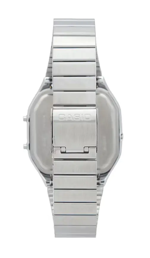 Casio AQ240 Series Watch - back view in Silver