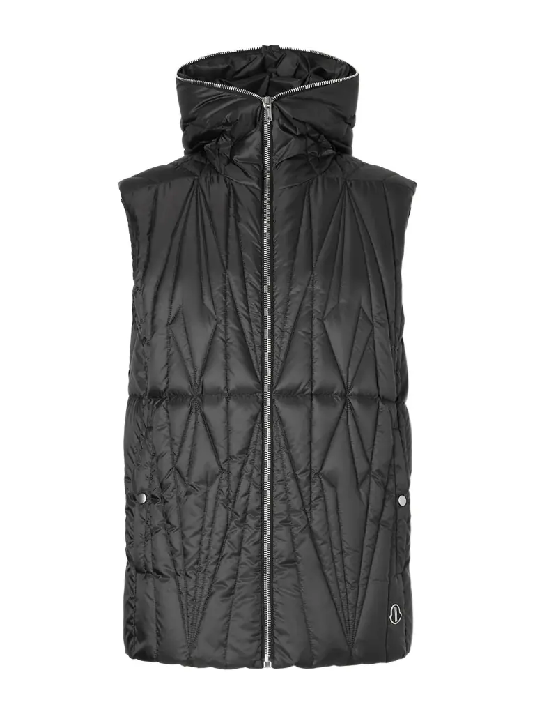 Rick Owens Moncler Quilted Shell Hooded Down Gilet - Men