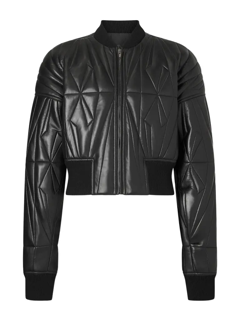 Rick Owens Moncler Cropped Quilted Leather Jacket - Men