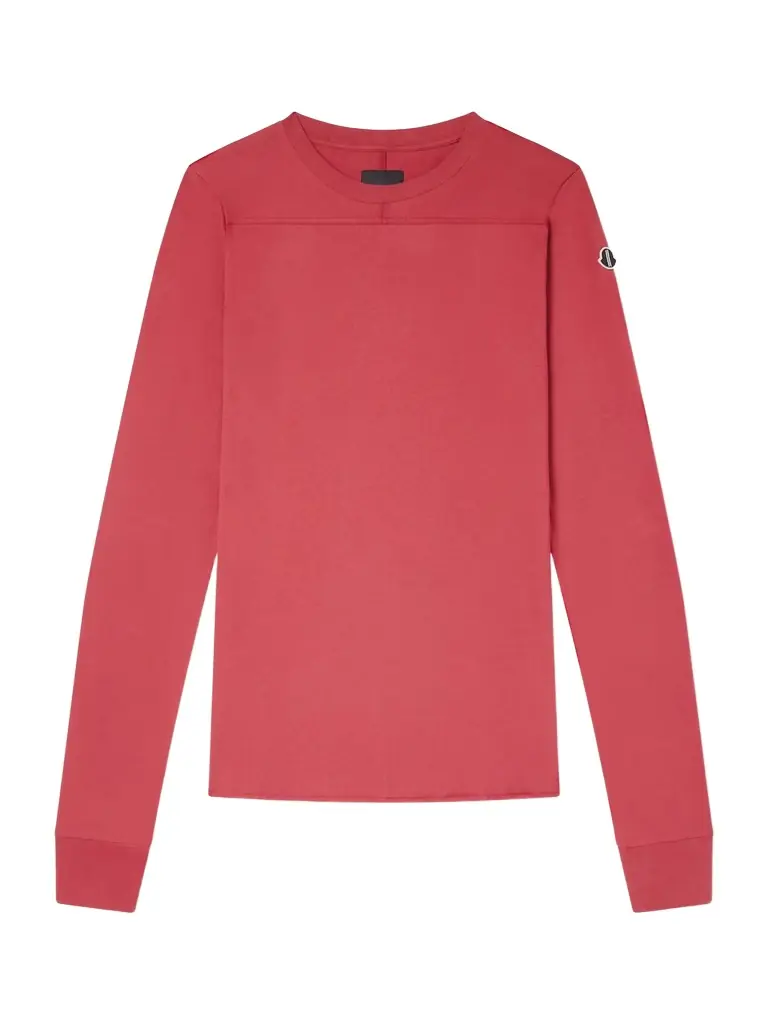 Rick Owens + Moncler Girder Appliquéd Cotton-jersey T-shirt