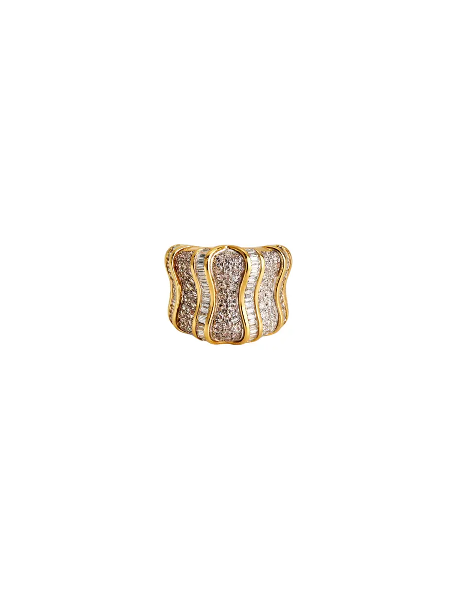 Wish Fine Jewelry 2.57ct Diamond 18K Gold Pave Ring
