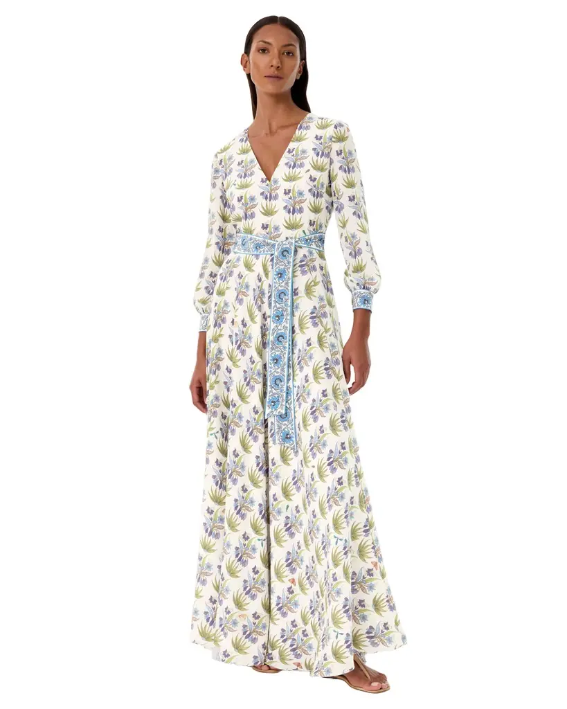 Emporio Sirenuse Citra Dress in Celestine Flower Print
