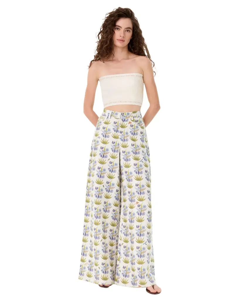 Emporio Sirenuse Nadia Pants in Celestine Flower Print