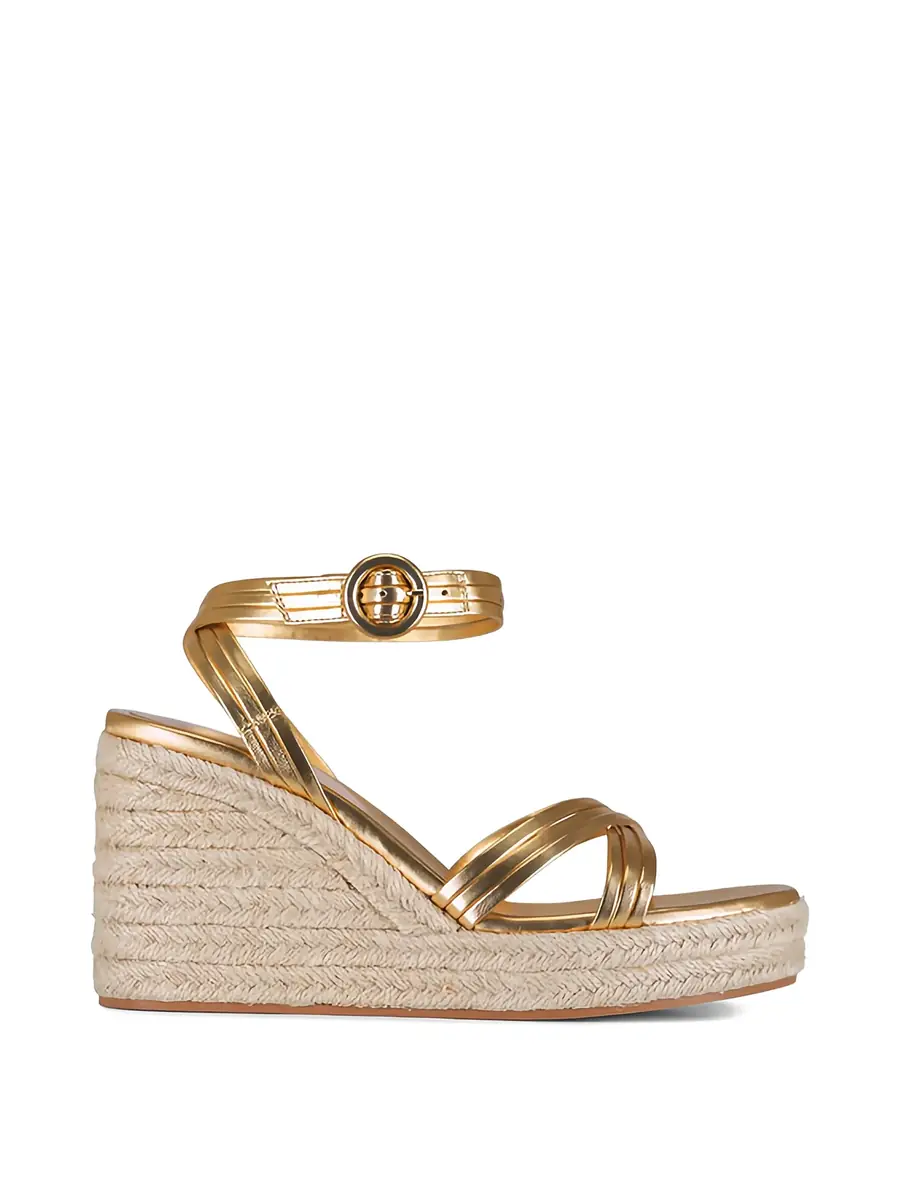 Gianvito Rossi Lianne Beach Espadrille Wedge Sandals