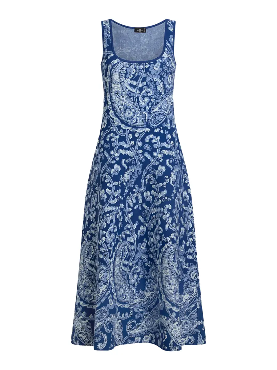 Etro Paisley Jacquard Midi Dress