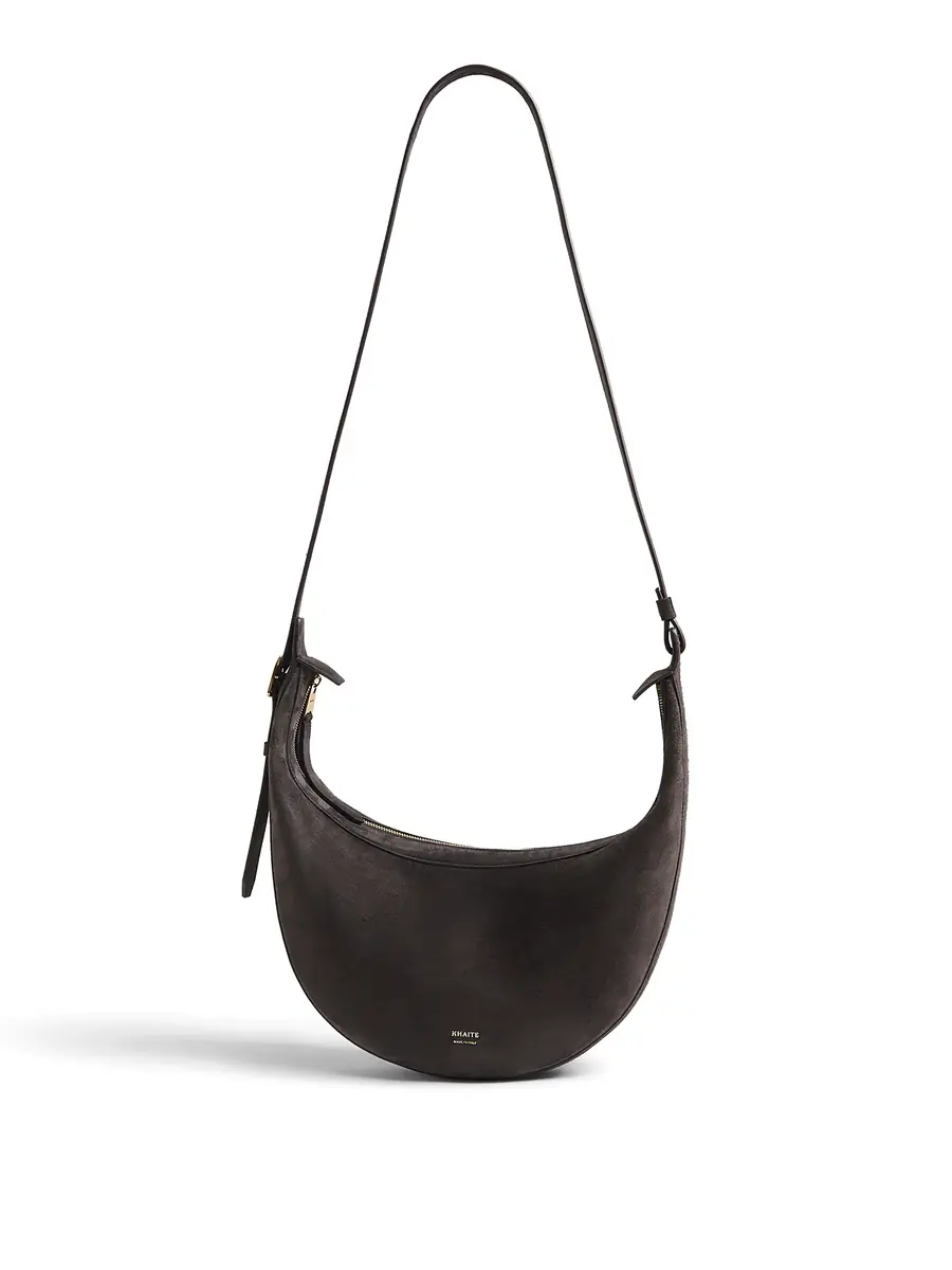 Khaite Small Suede Augustina Crossbody Bag