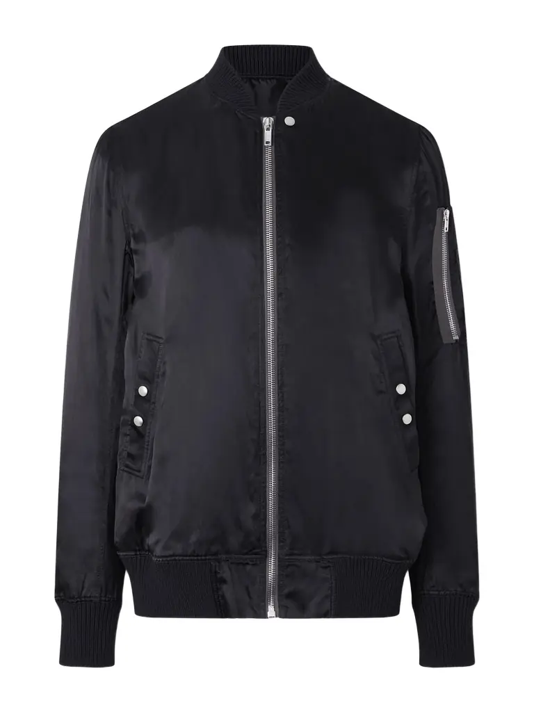 Rick Owens Classic Flight Satin Bomber Jacket - Men