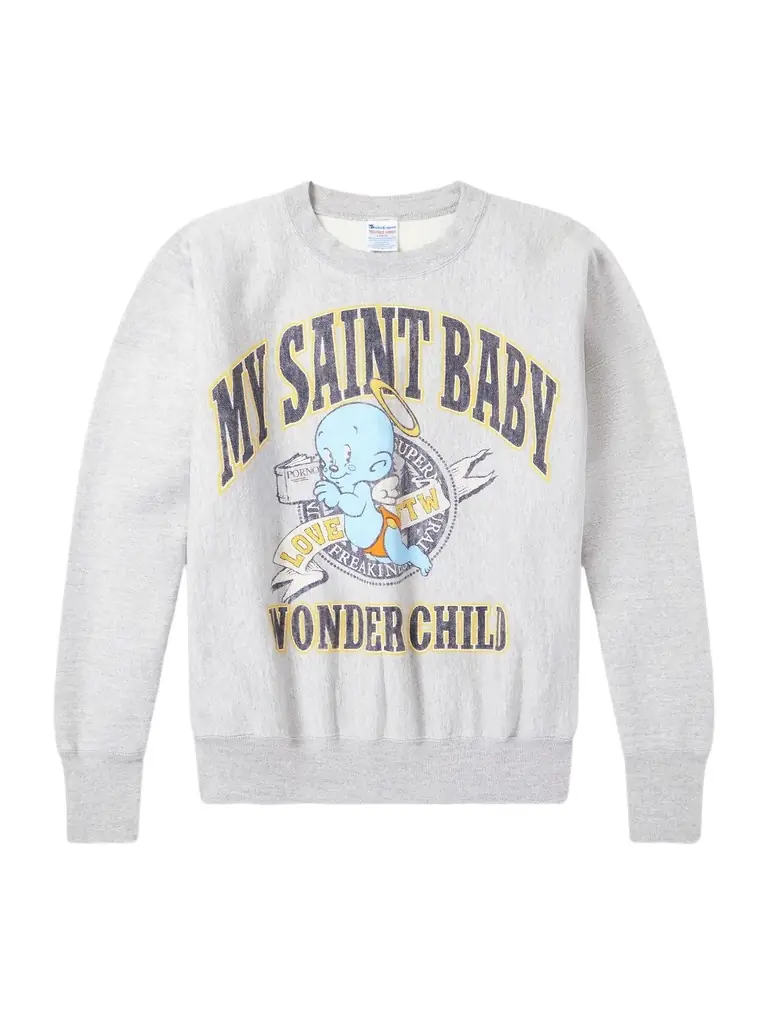 SAINT Mxxxxxx Printed Cotton-Blend Jersey Sweatshirt - Men