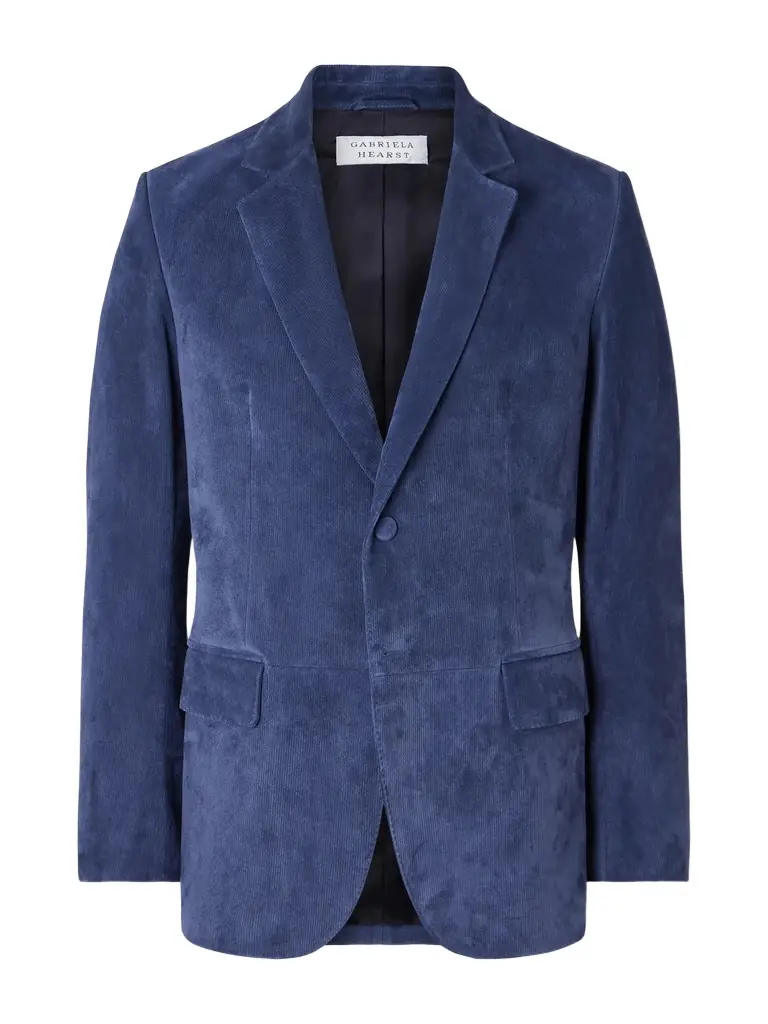 Gabriela Hearst Irving Suede-Corduroy Blazer - Men